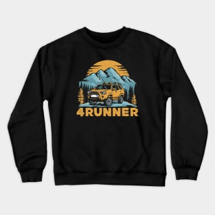 Toyota 4runner in the mountains - off road Crewneck Sweatshirt